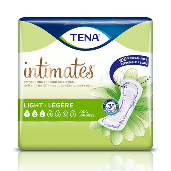 TENA Intimates Light Ultra Thin Pads Long 6 Packs - 144 Count